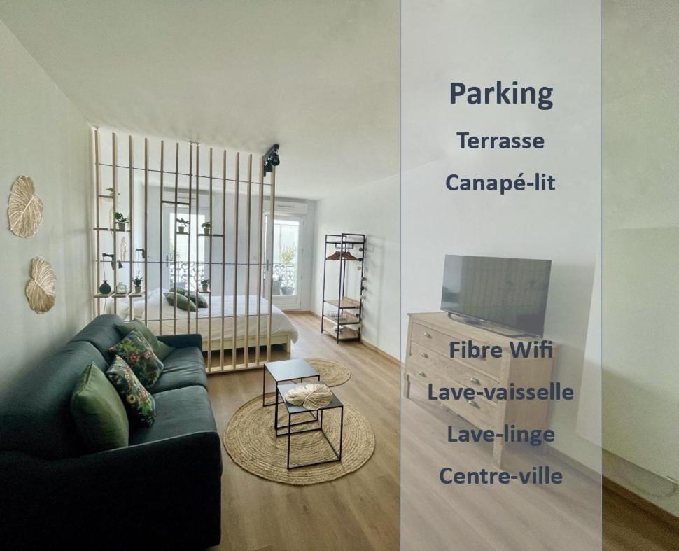 Alp Chartres - Grand Studio Avec Terrasse Et Parking 外观 照片